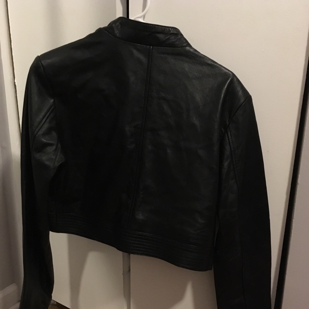 NWOT leather half jacket - Picture 2 of 6
